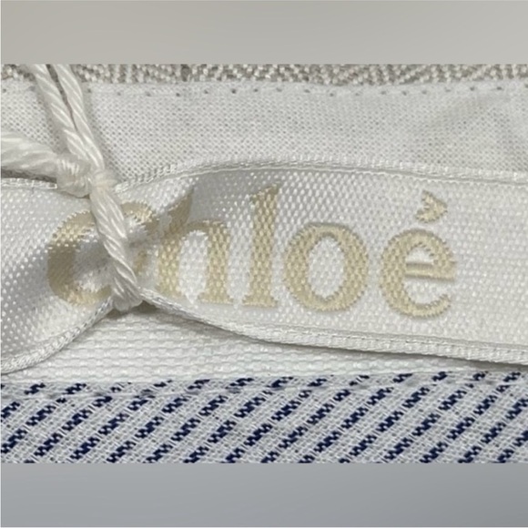 Chloe Amanda Bermuda Shorts Beige Linen Blend NWT - Picture 3 of 7